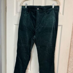 LOFT Women's Dark Green Slim Leg Pants